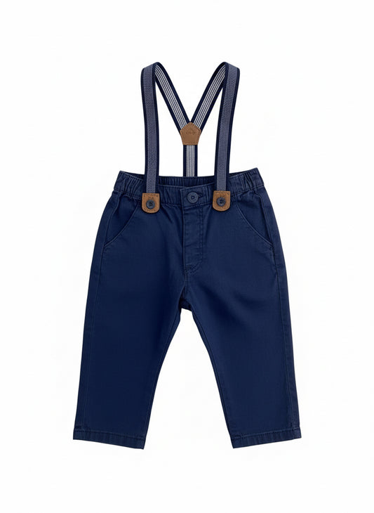 Pantalón con tirantes removibles bebe