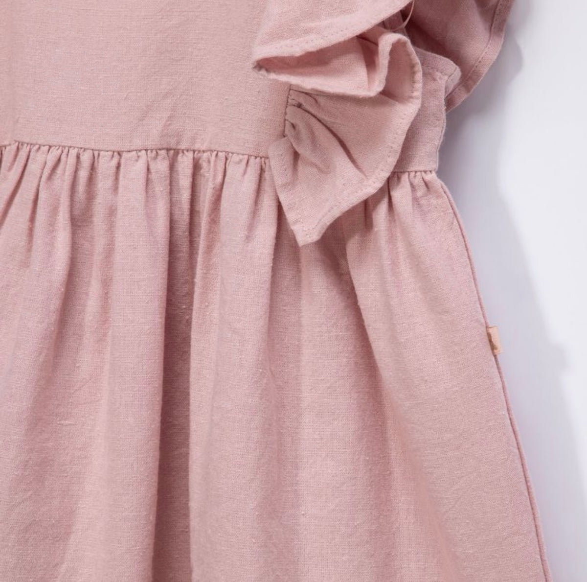 Vestido algodón rosado niña