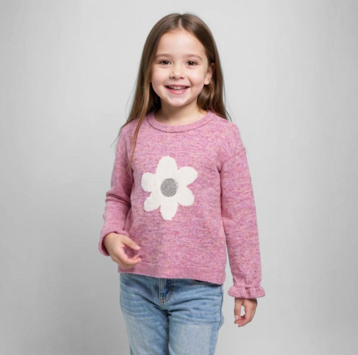 Saco tejido niña