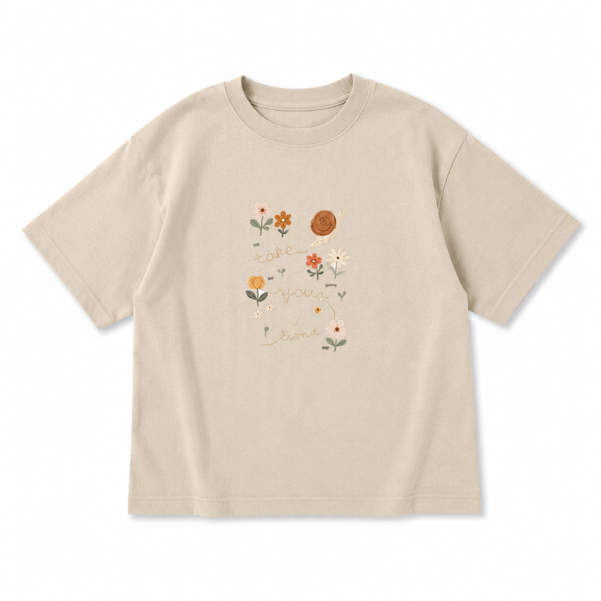 Camiseta oversise flores