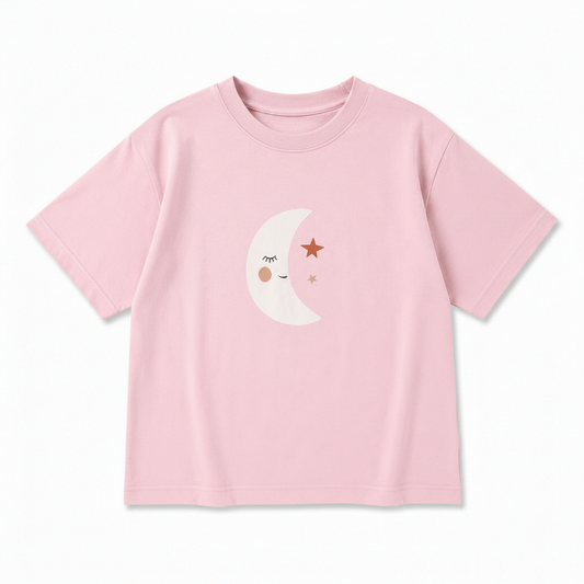Camiseta oversise rosada
