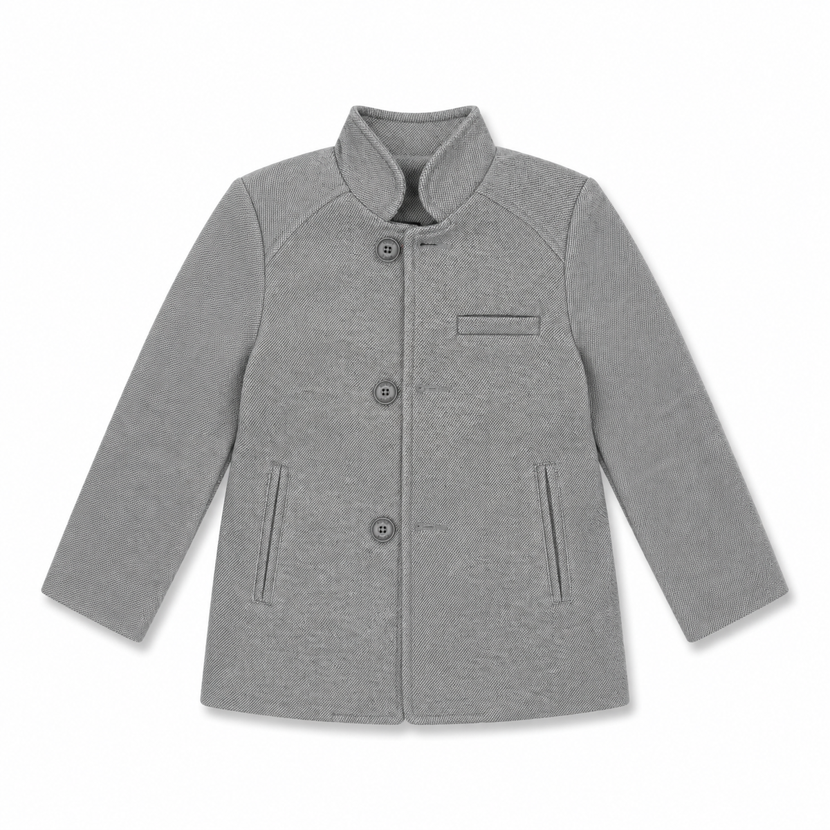 Blazer paño gris cuello neru