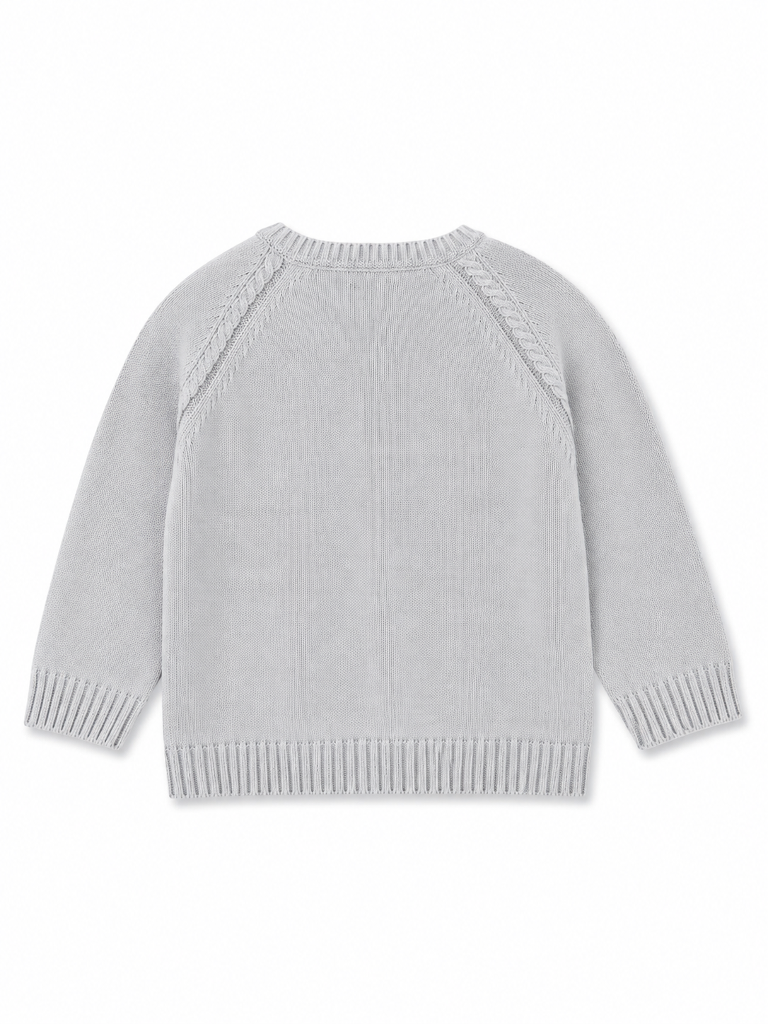 Saco tejido con botones gris