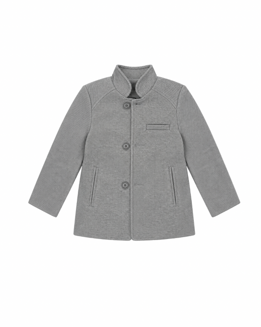 Blazer paño gris cuello neru
