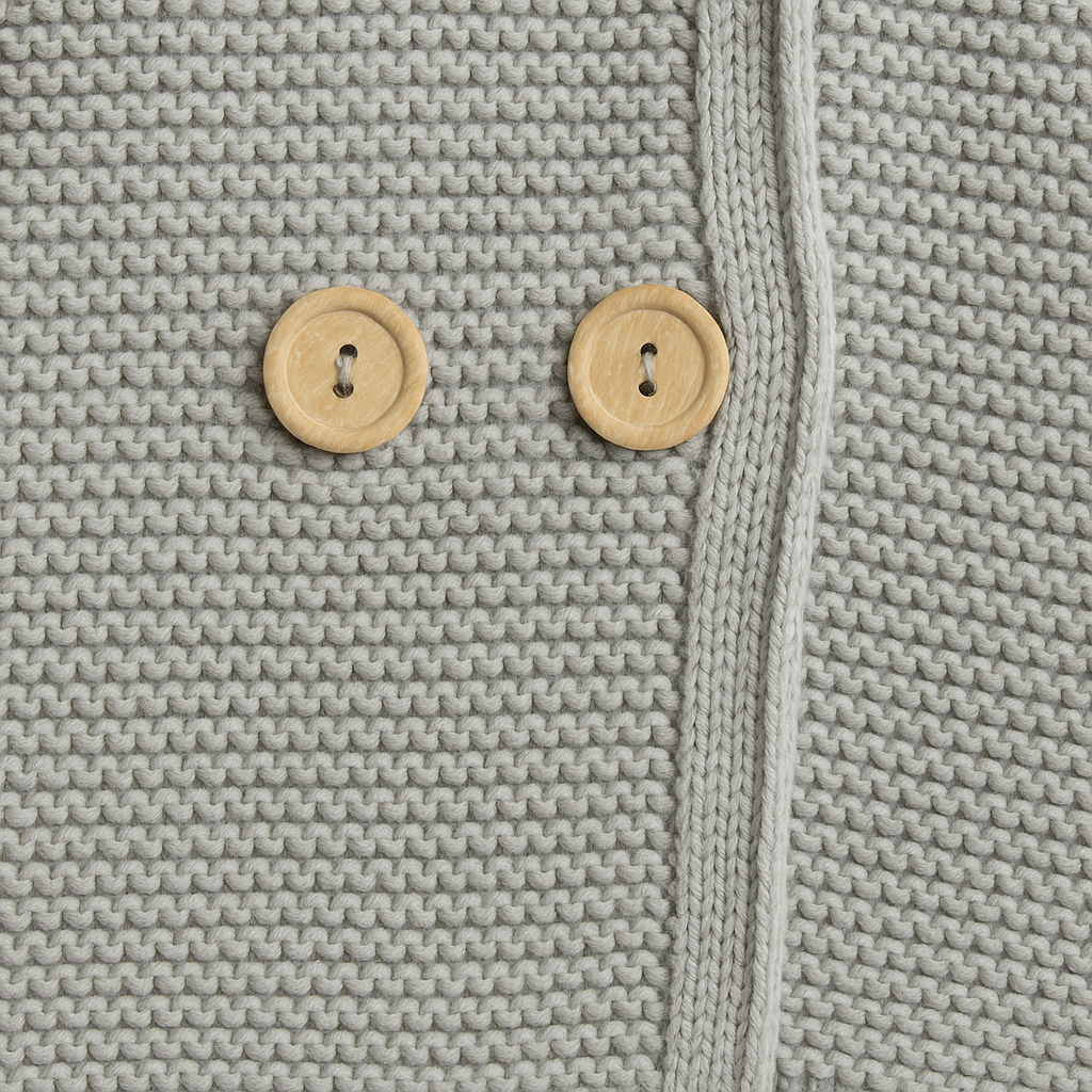 Saco abierto botones y capucha