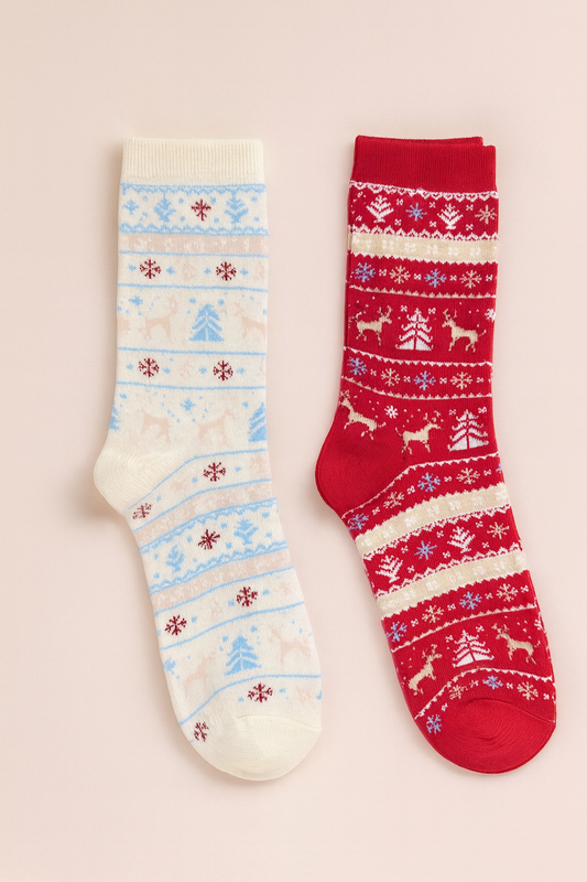 Set x2 Medias Navideñas